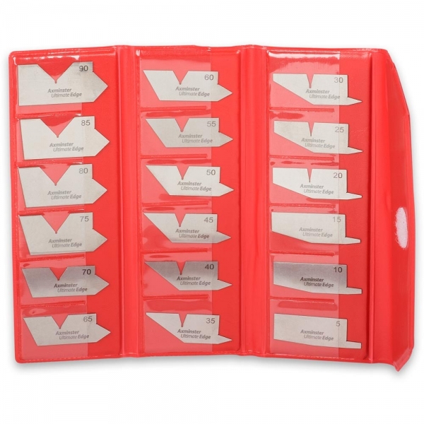 Axminster Winkelmesser Set In Wallet 5-90 Grad